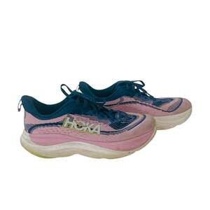 Hoka One One SkyFlow Women's Running Shoes Pink Twilight Blue Size 7.5